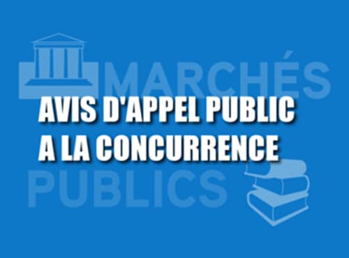 Avis d’appel public à la concurrence