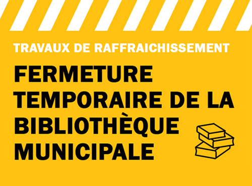 Travaux de rafraichissement à la Bibliothèque Municipale