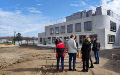 Avancement des travaux du nouveau pole scolaire et périscolaire