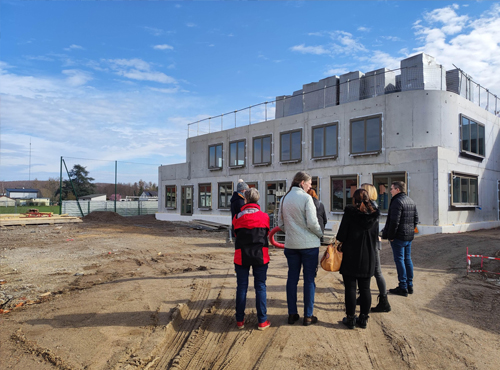 Avancement des travaux du nouveau pole scolaire et périscolaire