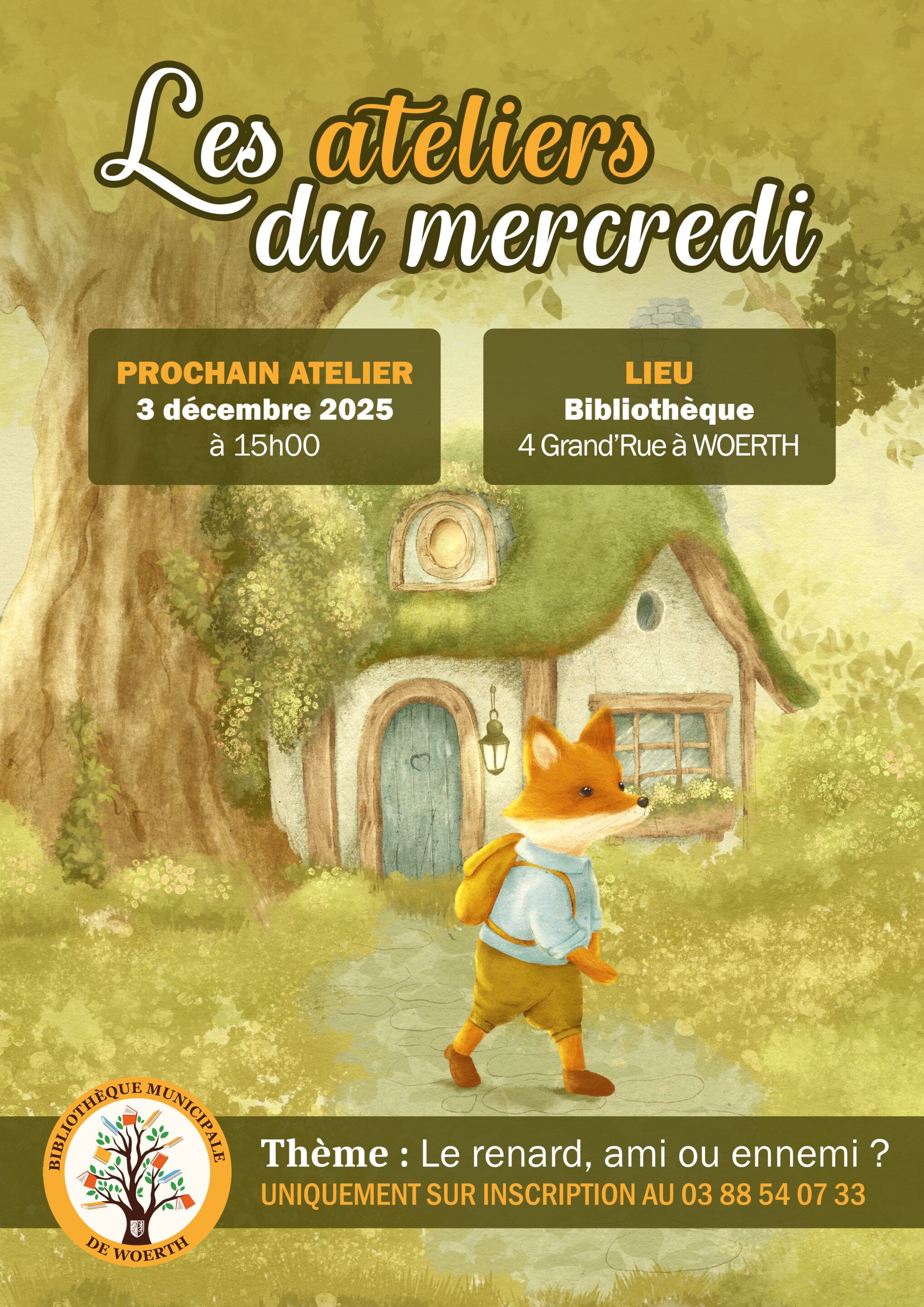 Atelier du mercredi A3 renard Atelier du mercredi arbre
