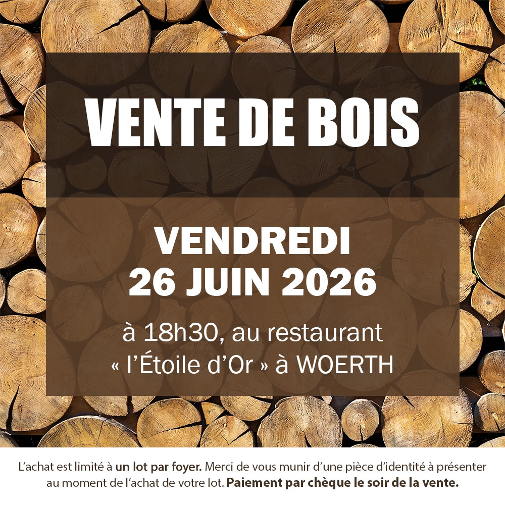Vente de bois petit