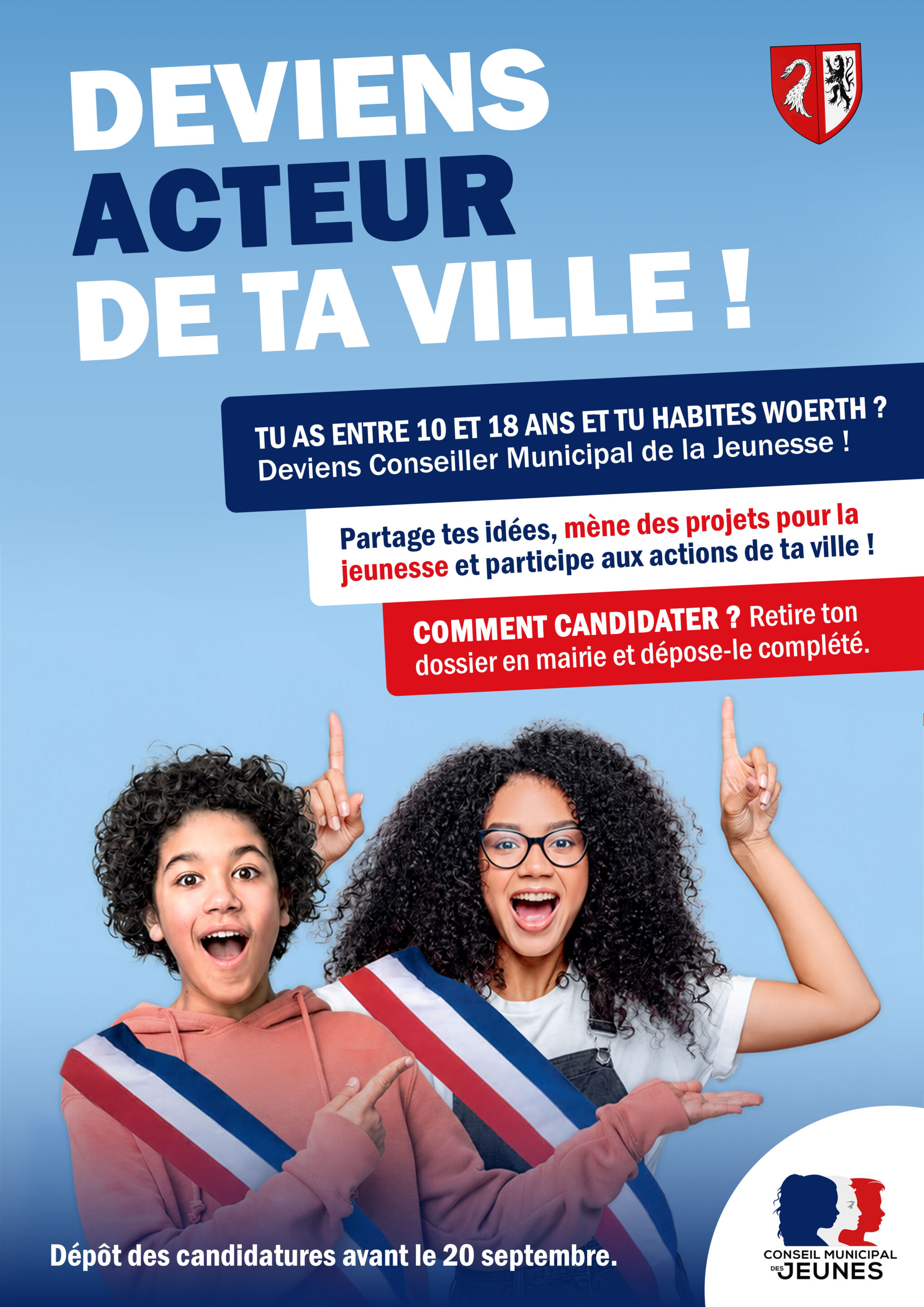 Affiche conseil municipal des jeunes