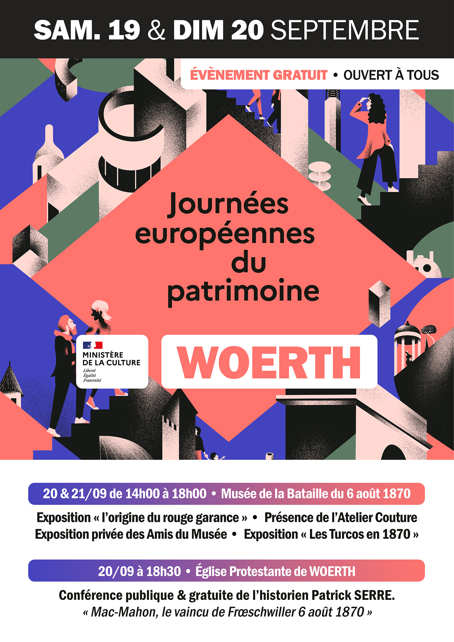 affiche journées européennes du patrimoine woerth